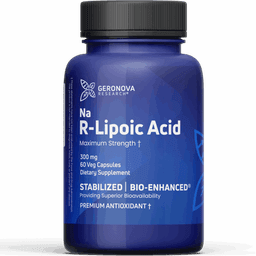 GeroNova Bio-Enhanced R-Lipoic Acid 300mg